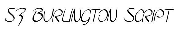 SF Burlington Script font preview